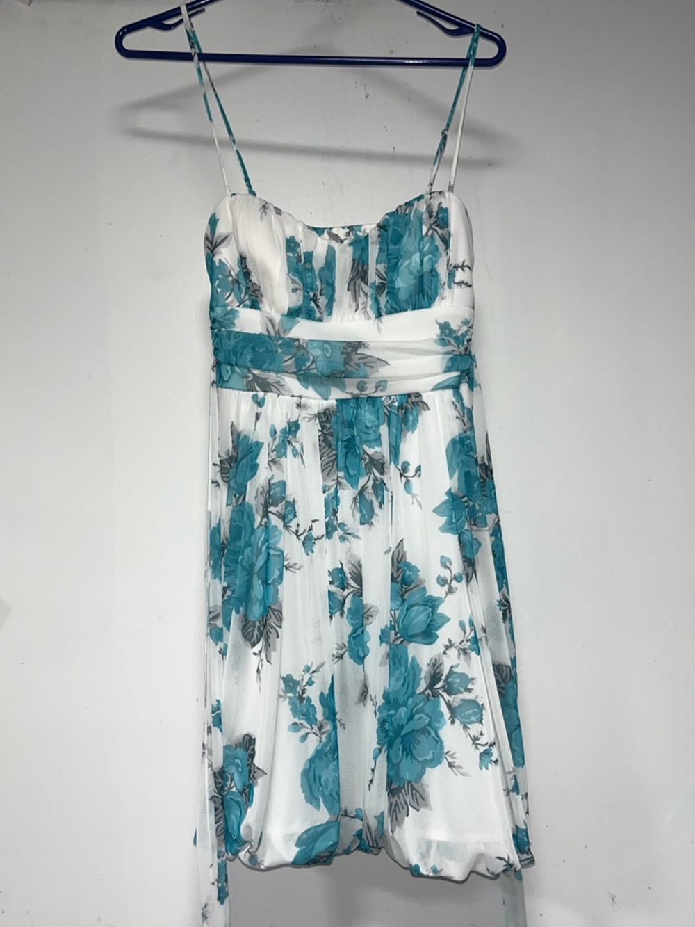 Blue and White Dress